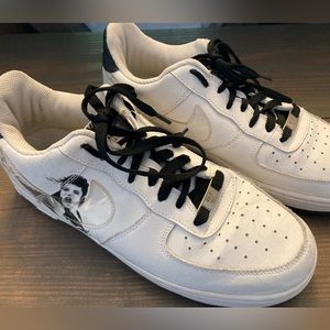 AIR FORCE 1 CUSTOM MICHAEL JACKSON SNEAKERS VERY GOOD CONDITION SIZE 8
